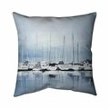 Fondo 26 x 26 in. Boats At The Dock 2-Double Sided Print Indoor Pillow FO2772747